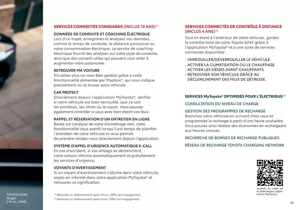 Toyota bZ4X  du 7 janvier au 7 janvier 2026 - Catalogue page 29