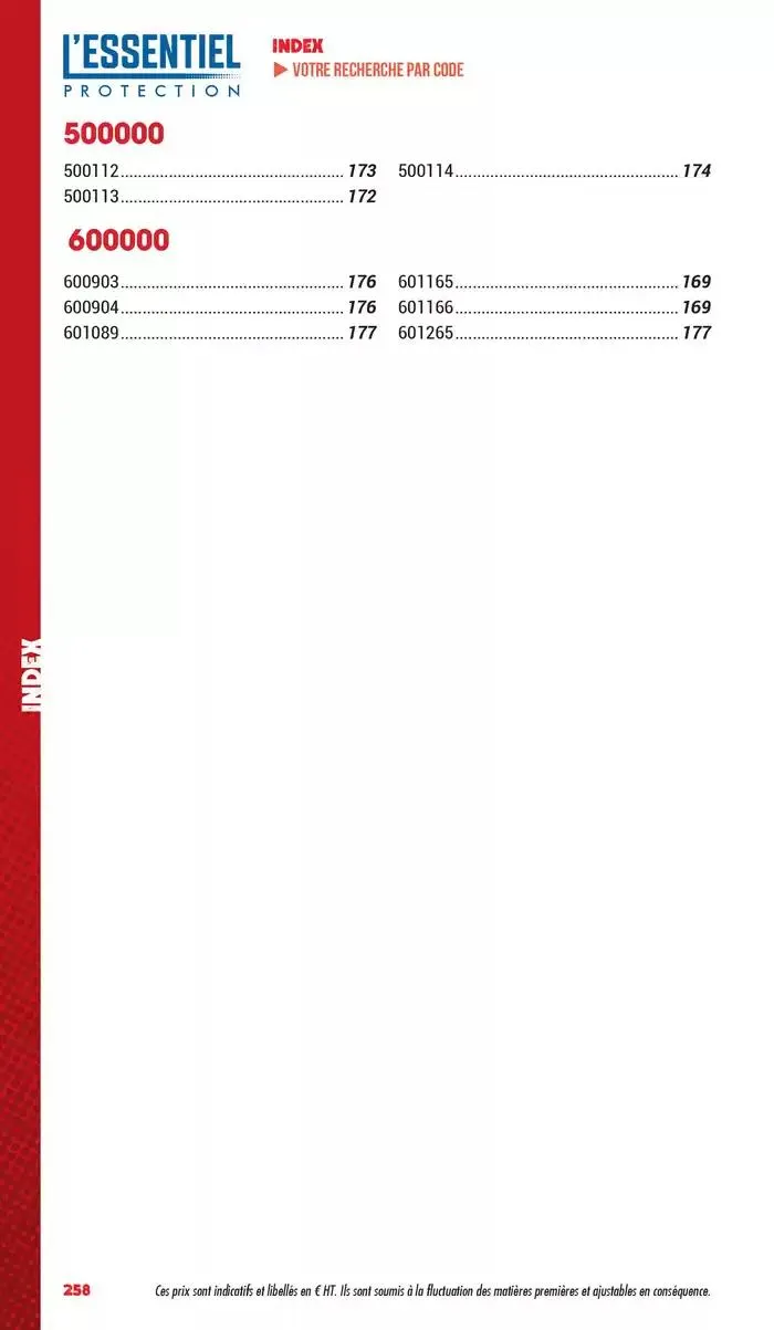 Essentiel Protection 2025 tarifé du 3 mars au 31 décembre 2025 - Catalogue page 260