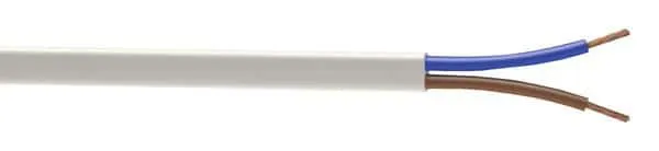 Câble électrique H03VVH2F 2 x 0,75 mm² blanc - 25 m - Nexans