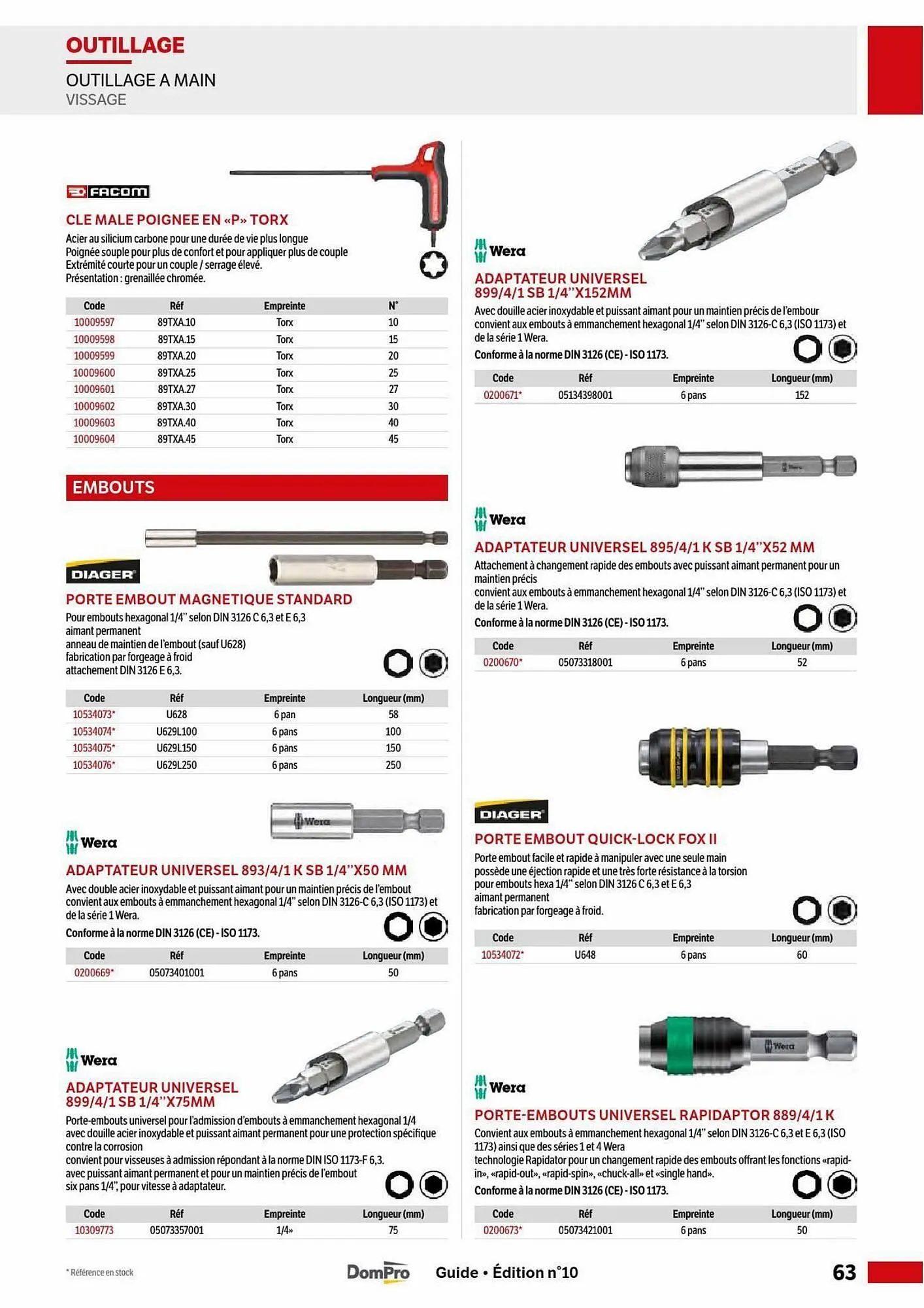 Catalogue DomPro du 5 mai au 30 août 2025 - Catalogue page 63