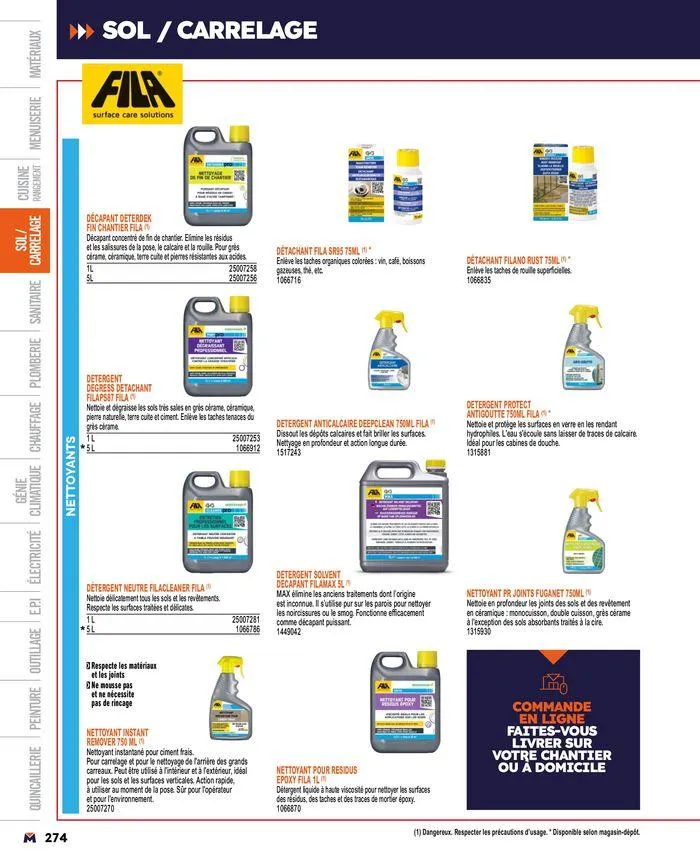 Guide produits 2024 du 15 mars au 31 décembre 2024 - Catalogue page 274