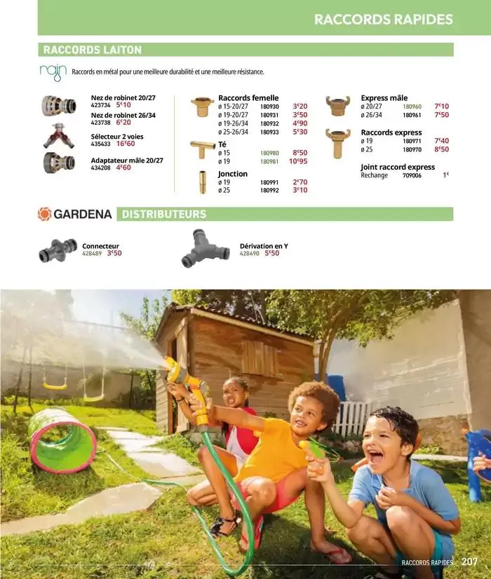 Les plaisir de l'eau Piscine,Spa,Arrosage du 10 mars au 31 décembre 2025 - Catalogue page 207
