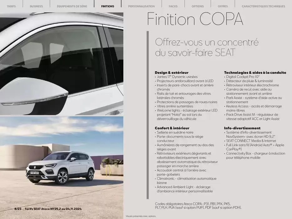 SEAT Ateca du 7 novembre au 7 novembre 2025 - Catalogue page 8
