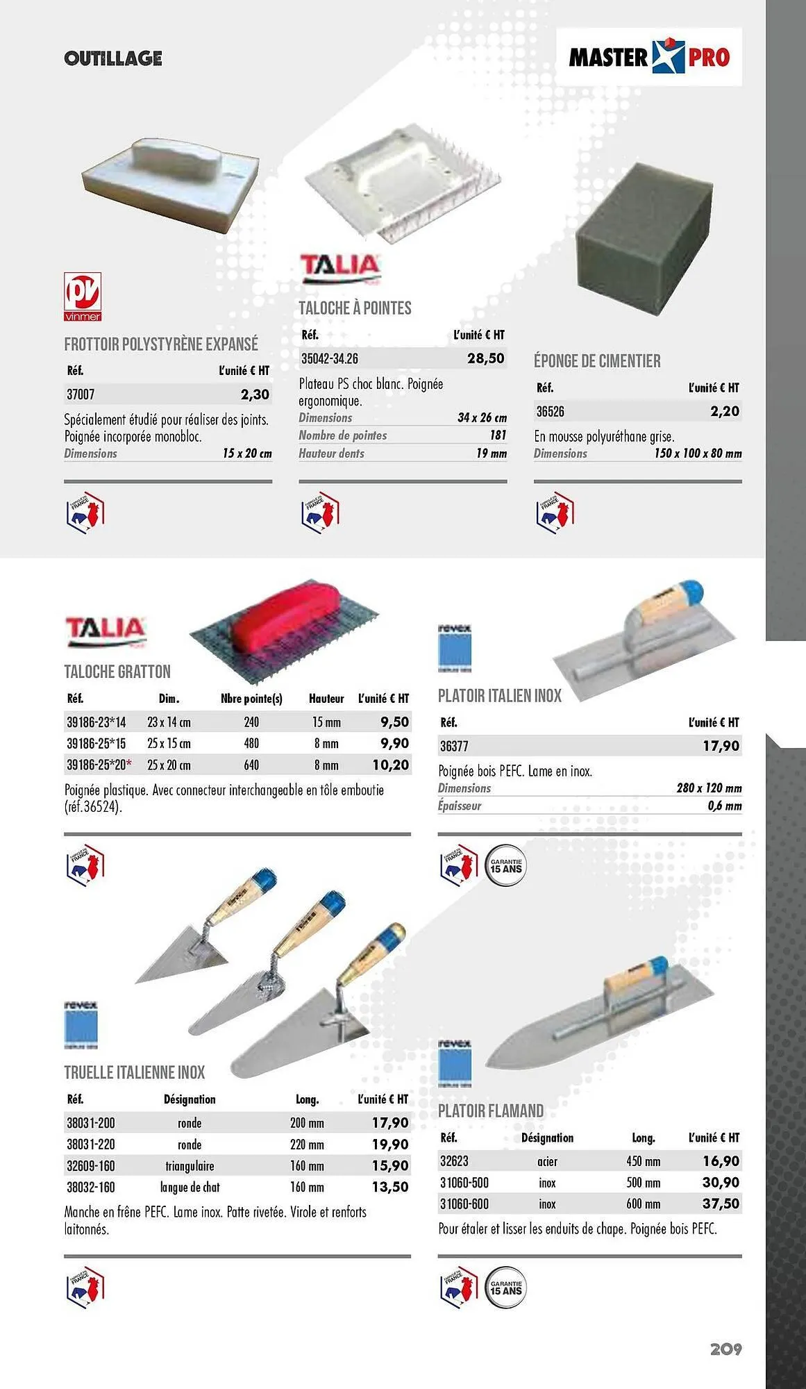 Catalogue Master Pro du 3 janvier au 31 décembre 2025 - Catalogue page 211