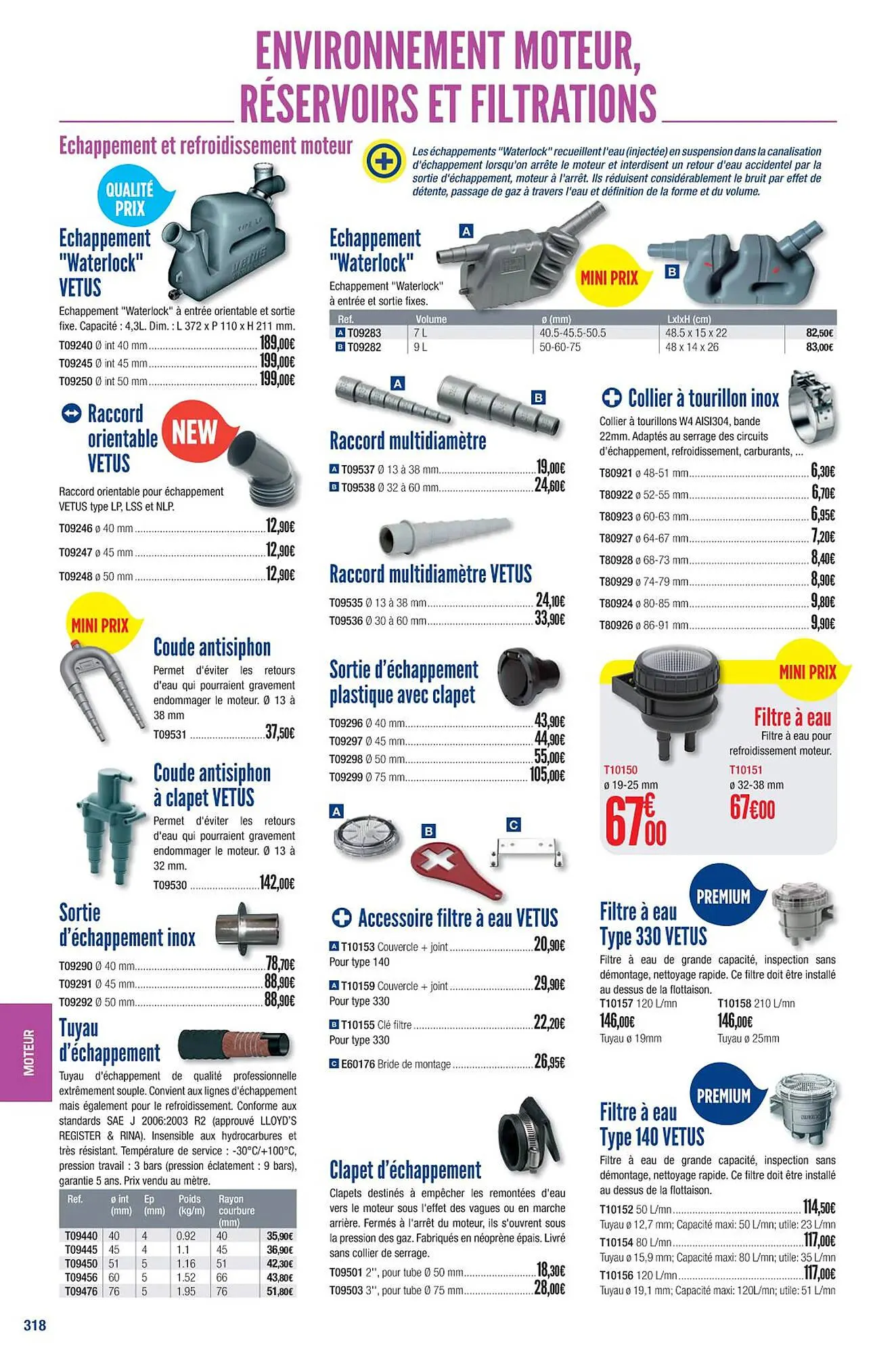 Catalogue Accastillage Diffusion du 1 mars au 31 décembre 2023 - Catalogue page 320