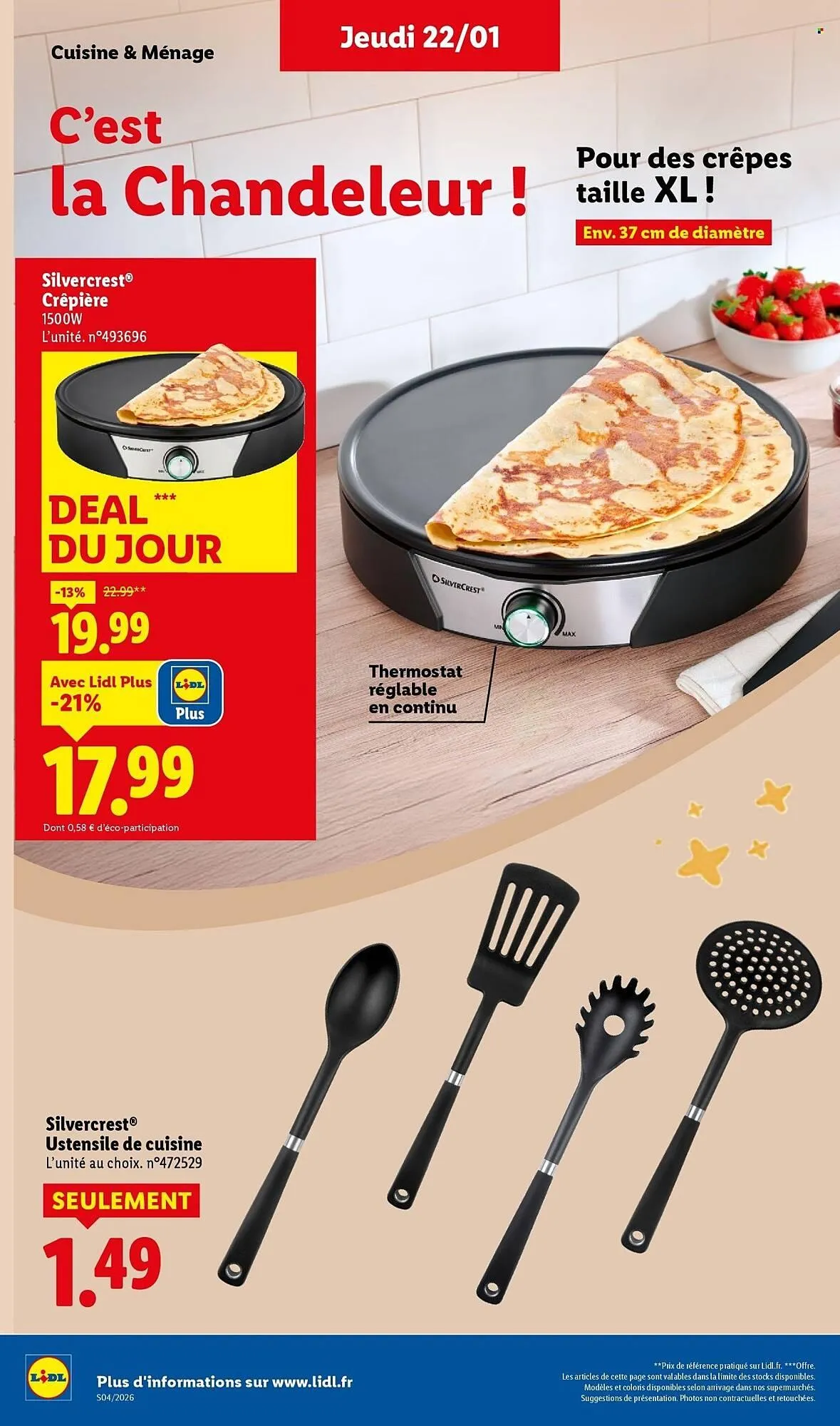 Catalogue Lidl du 19 janvier au 22 janvier 2026 - Catalogue page 22