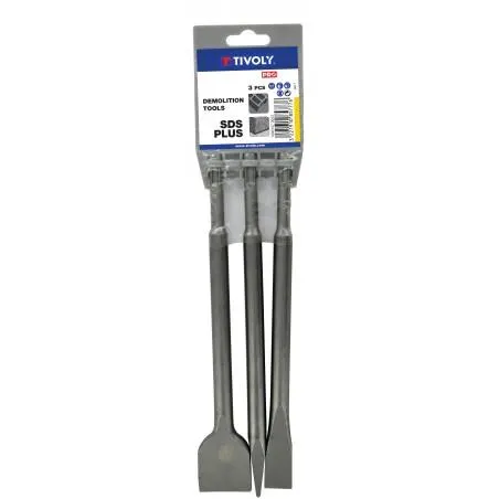 LOT 3 PIECES - 1 PIC SDS + L250MM + 1 BURIN 20X250MM + 1 BURIN 40X250MM - TIVOLY