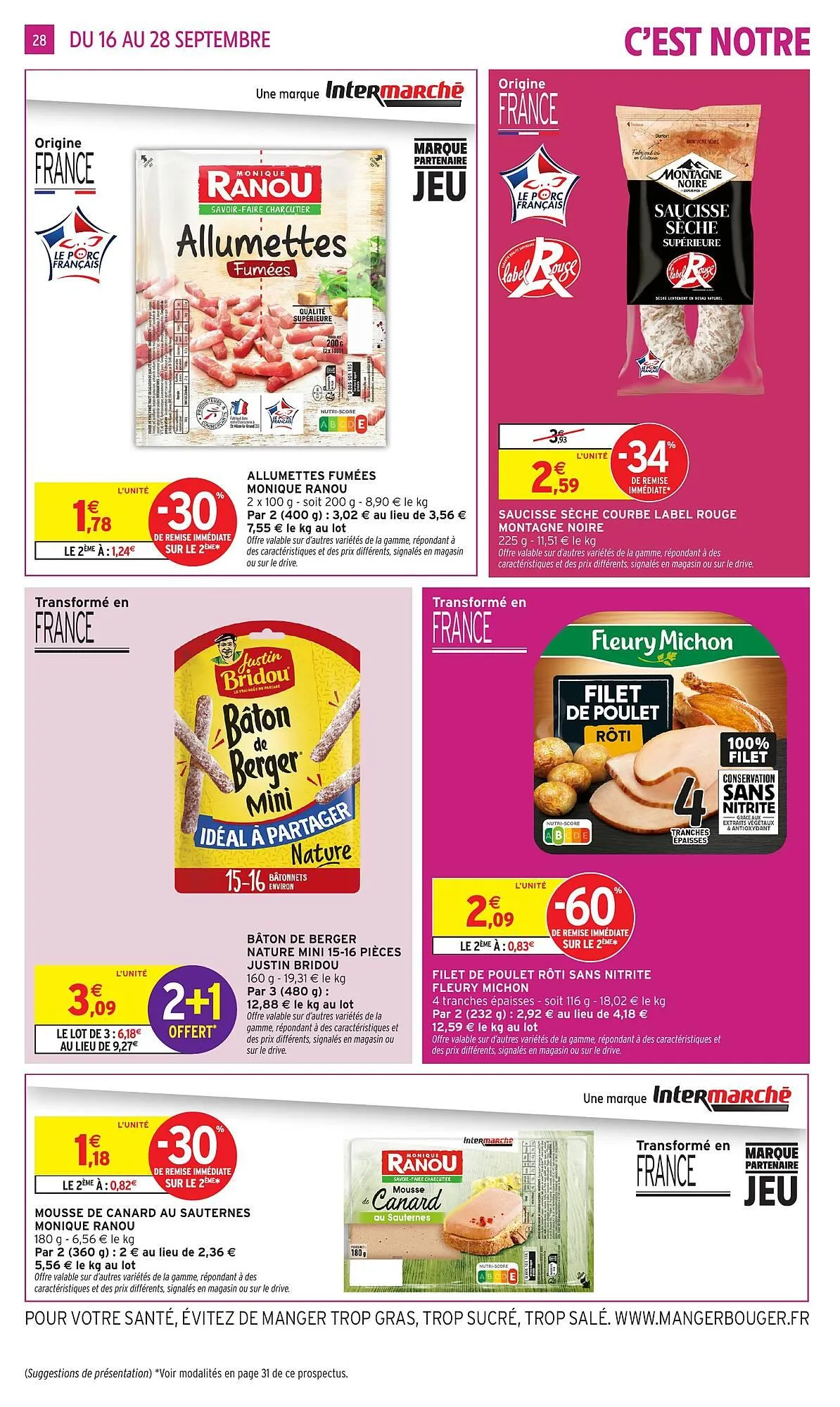 Catalogue Intermarché du 16 septembre au 28 septembre 2025 - Catalogue page 21