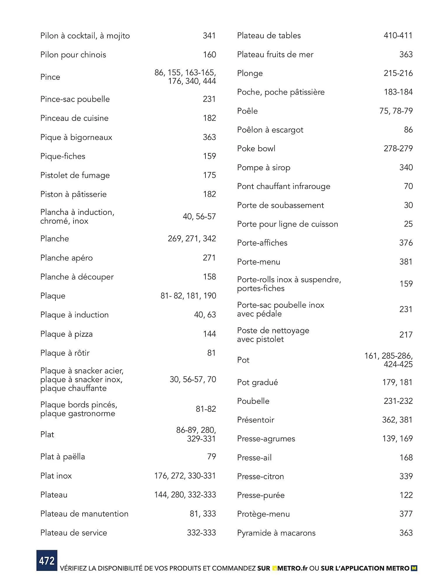 Catalogue METRO du 1 janvier au 31 décembre 2026 - Catalogue page 472