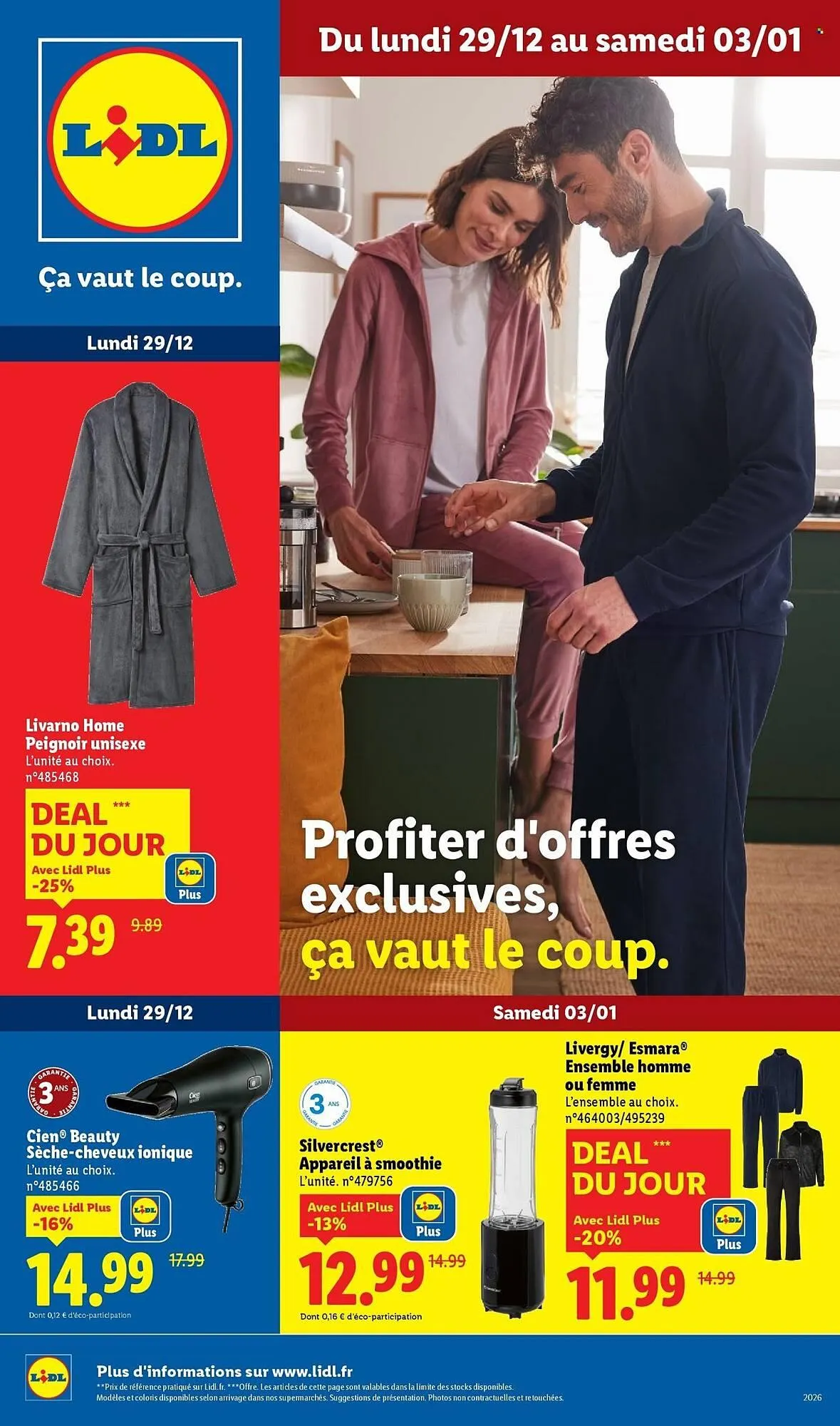 Catalogue Lidl du 29 décembre au 3 janvier 2026 - Catalogue page 1