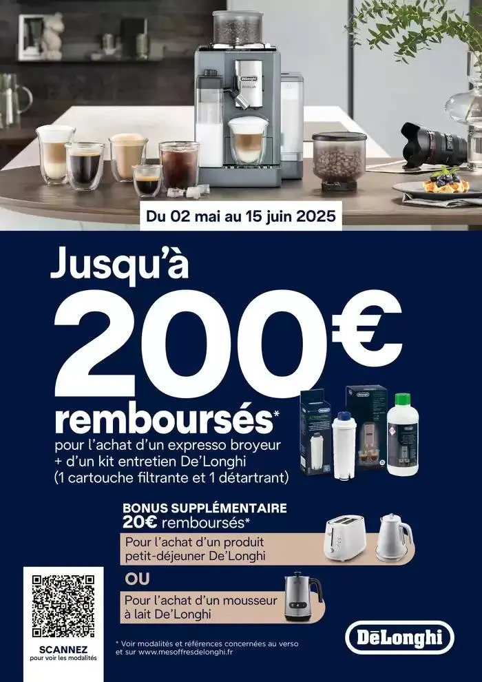 Delonghi Jusquà 200€ remboursés - 1