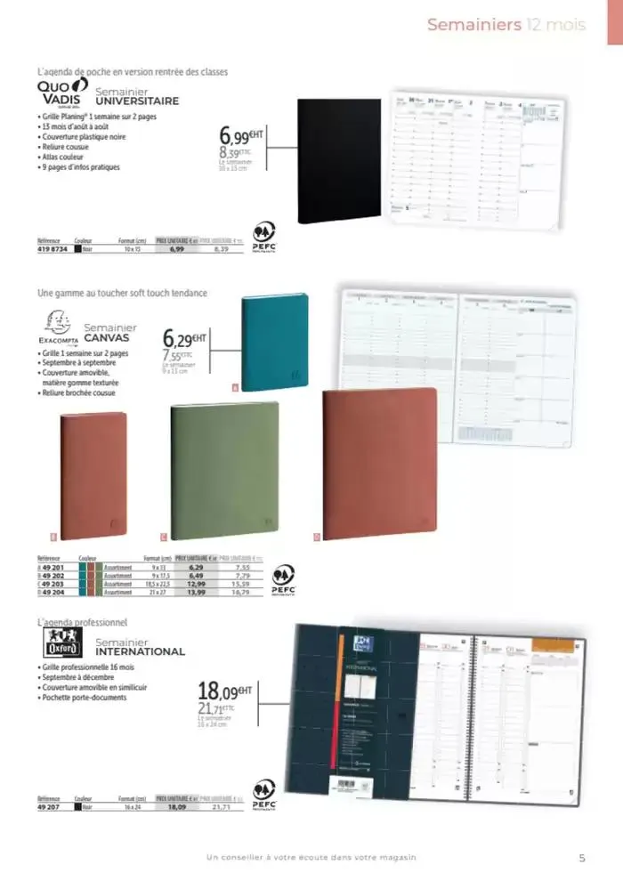 Catalogue agendas de bureau 2024-2025 du 8 octobre au 31 décembre 2025 - Catalogue page 39