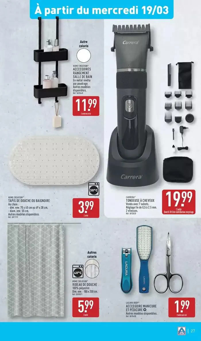 Arrivages marques Aldi à prix discount du 18 mars au 24 mars 2025 - Catalogue page 30