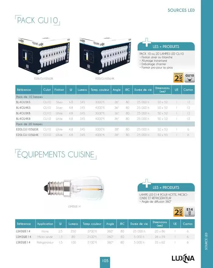 LUXNA 2025 du 1 janvier au 31 décembre 2026 - Catalogue page 107