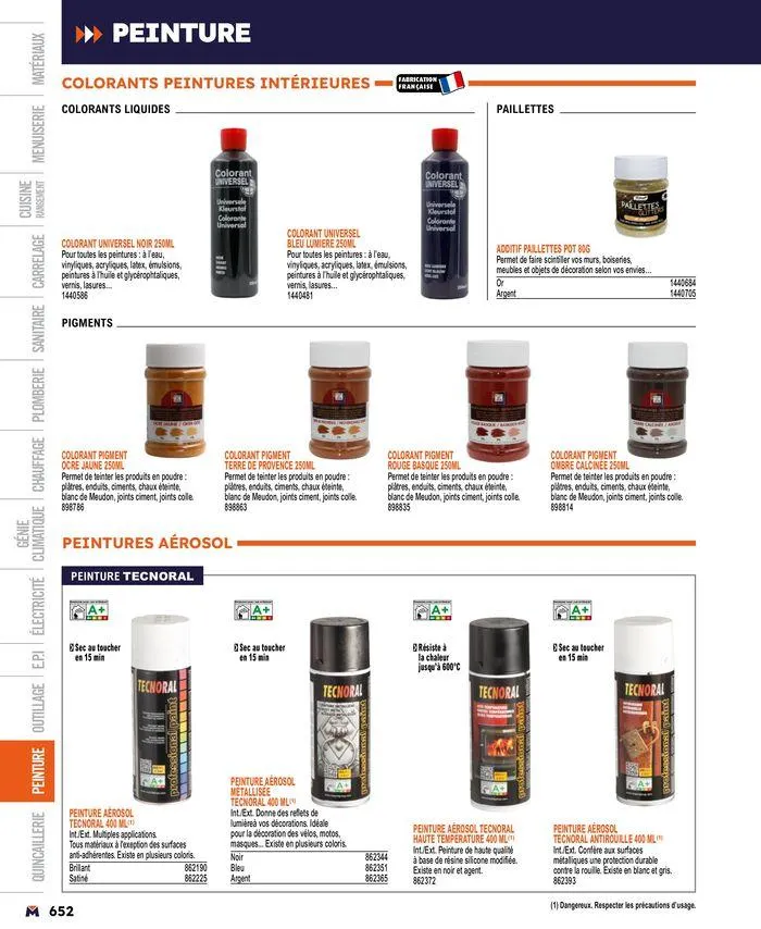 Guide produits 2024 du 15 mars au 31 décembre 2024 - Catalogue page 652