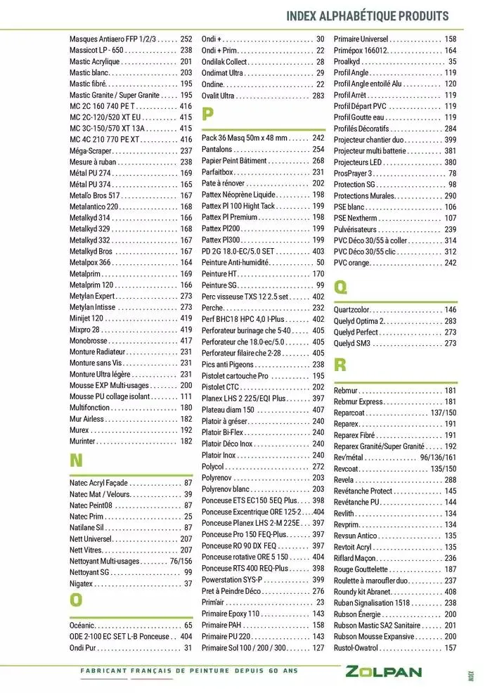 Le Guide Pro 2025 du 13 janvier au 31 décembre 2025 - Catalogue page 425