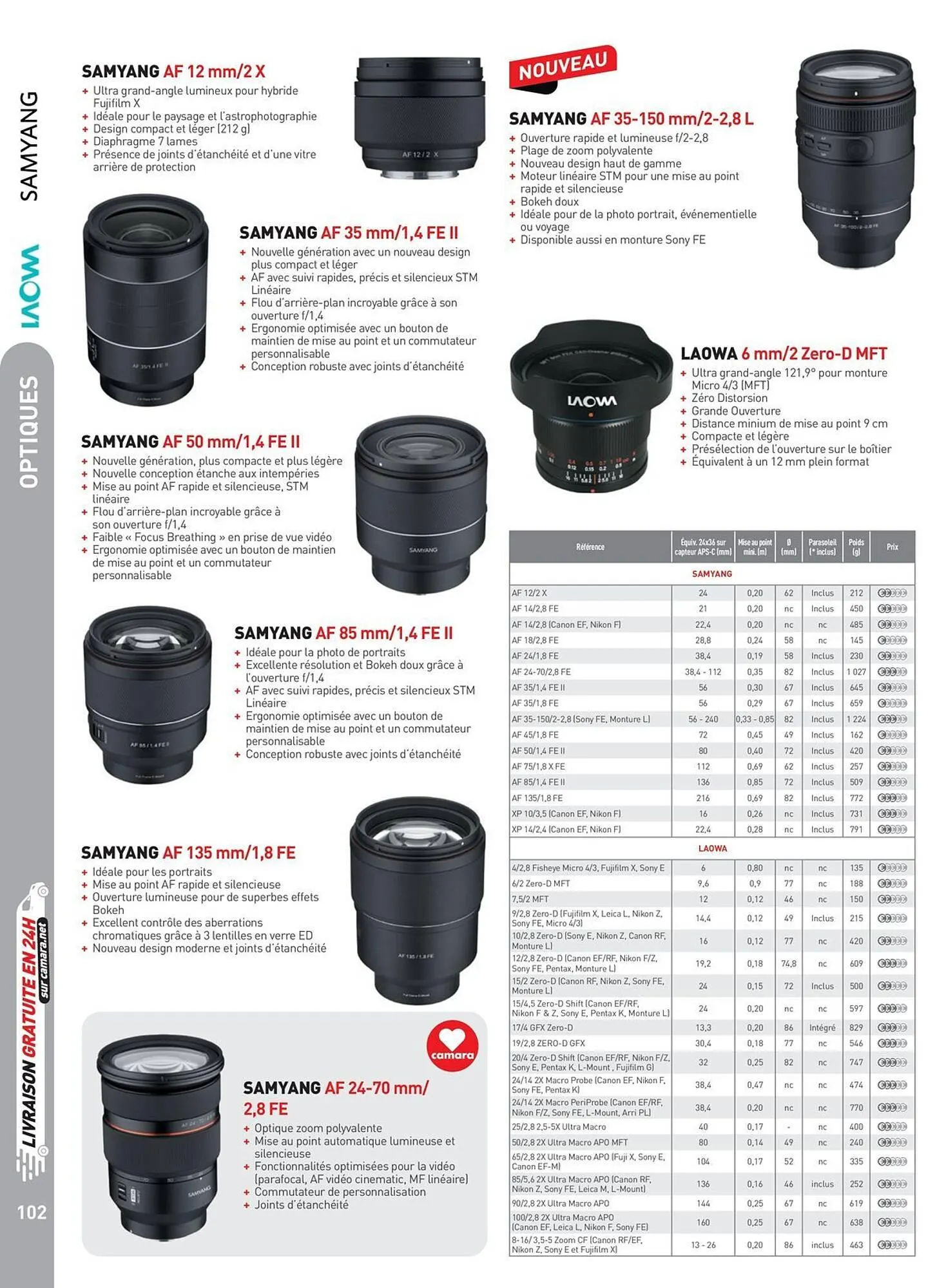 Catalogue Camara du 2 juillet au 31 décembre 2025 - Catalogue page 102