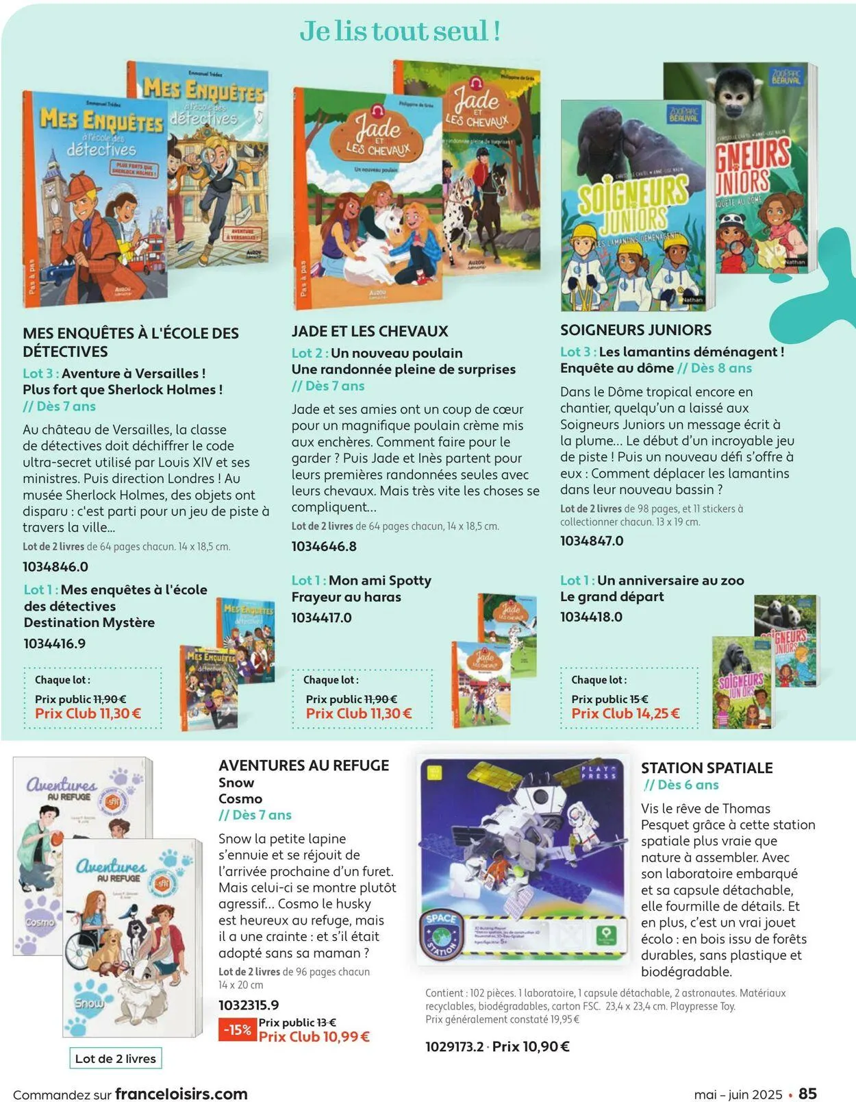 France Loisirs du 1 mai au 30 juin 2025 - Catalogue page 85