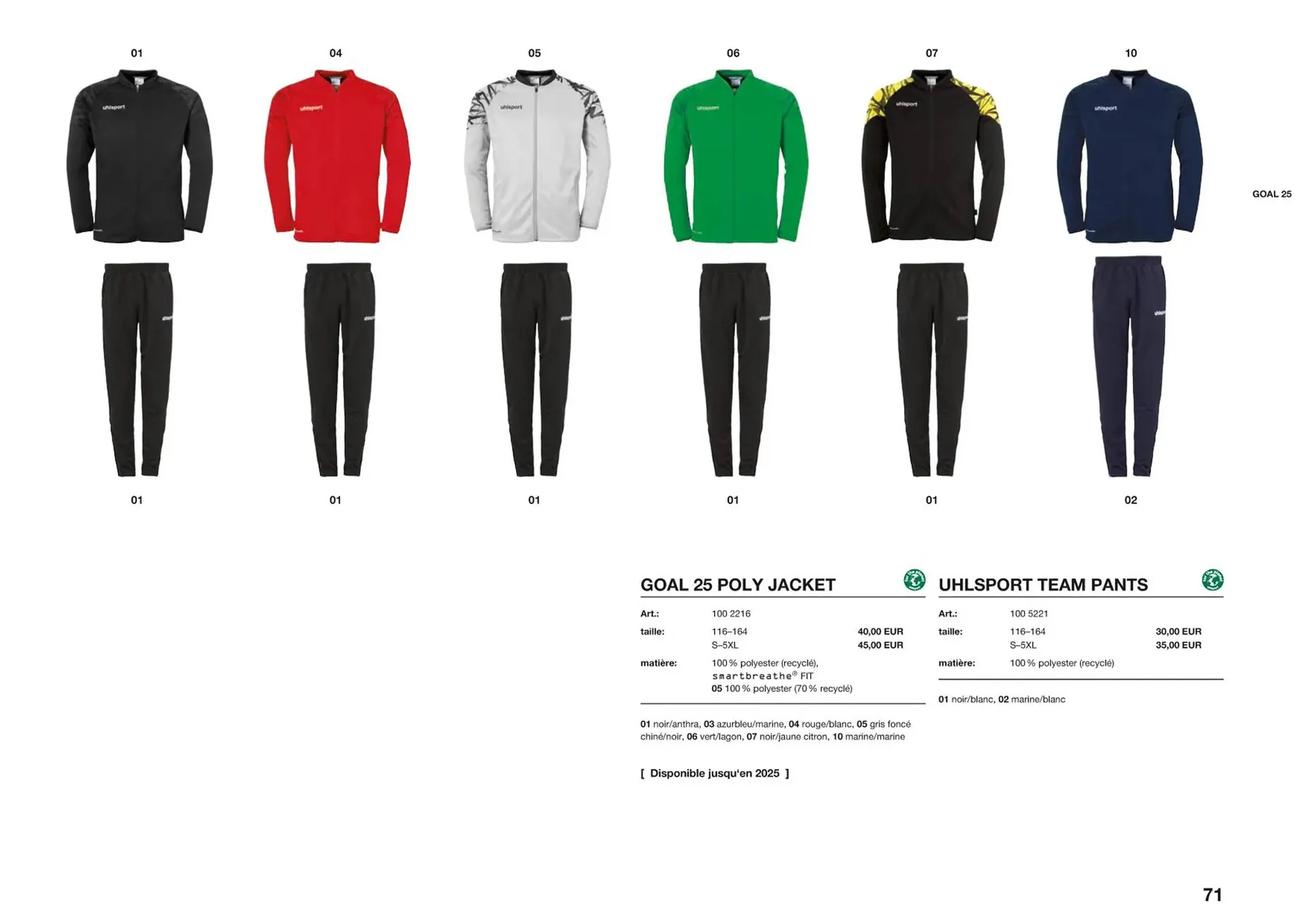 Catalogue Uhlsport du 1 mars au 31 décembre 2023 - Catalogue page 71