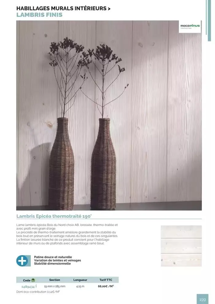 BOIS PANNEAUX 2025 2026 du 30 avril au 31 décembre 2026 - Catalogue page 199