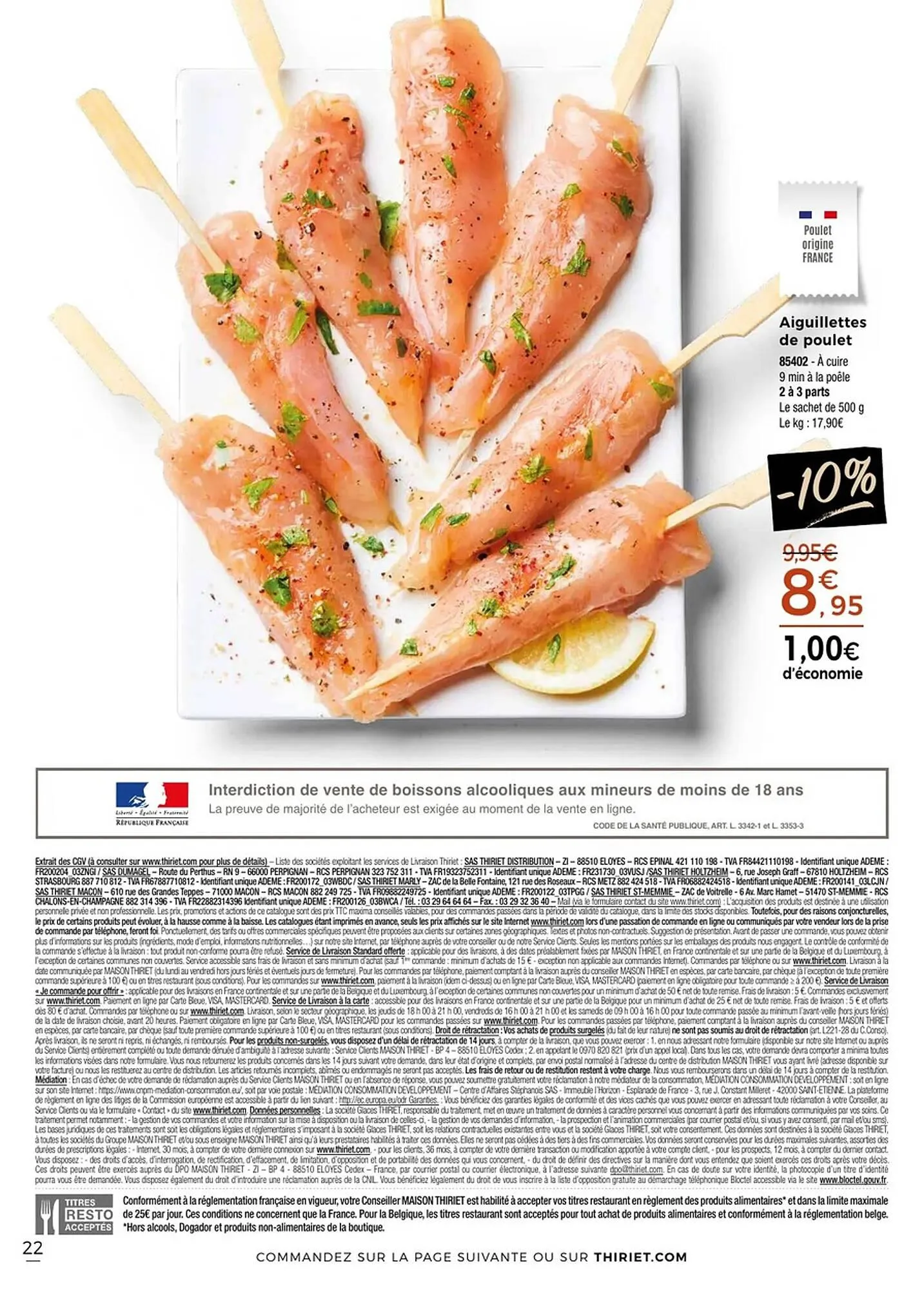 Catalogue Thiriet du 2 avril au 29 avril 2026 - Catalogue page 22