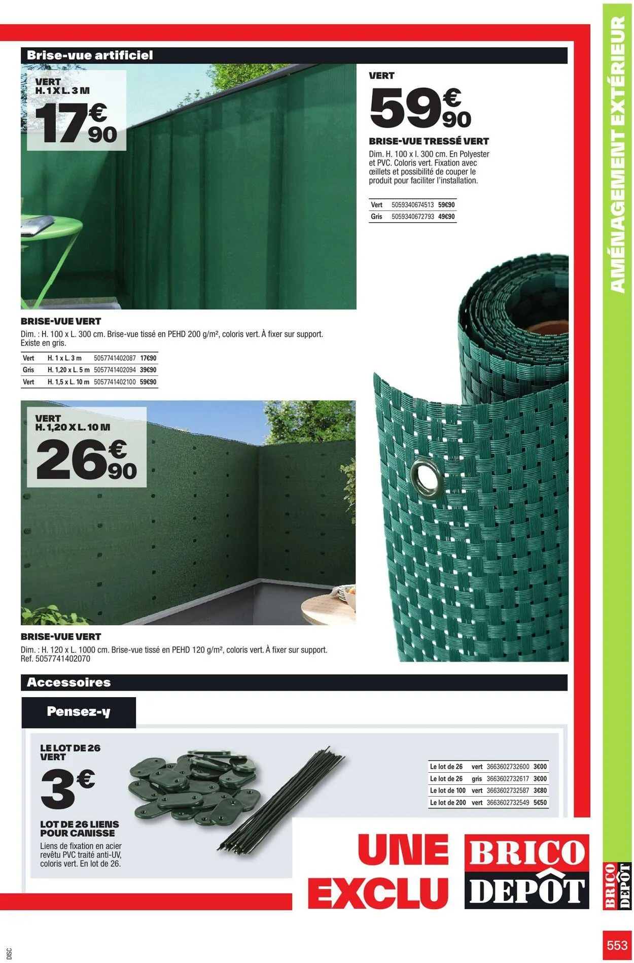 Brico Dépôt Catalogue actuel du 24 mars au 31 juillet 2025 - Catalogue page 553