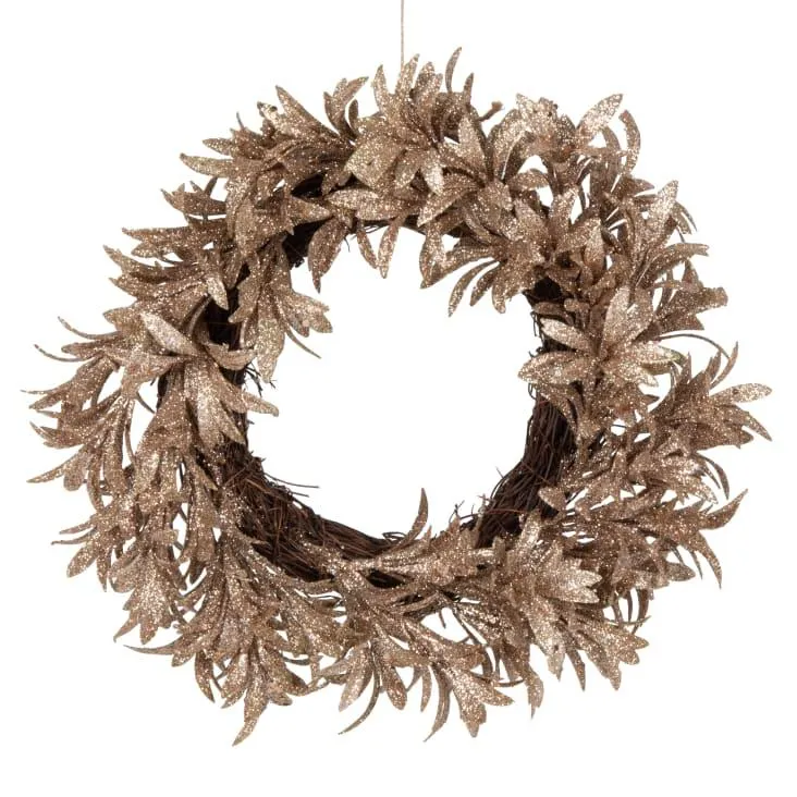 Ghirlanda natalizia rami artificiali dorati