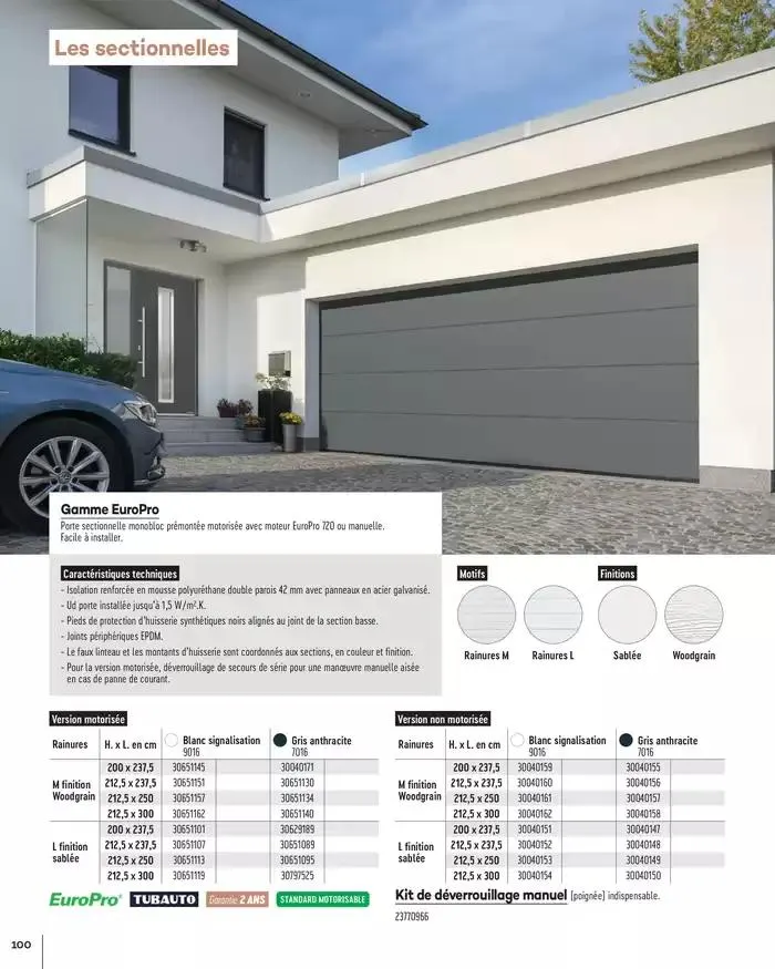 Menuiserie Extérieures 2025 du 1 janvier au 31 décembre 2025 - Catalogue page 100