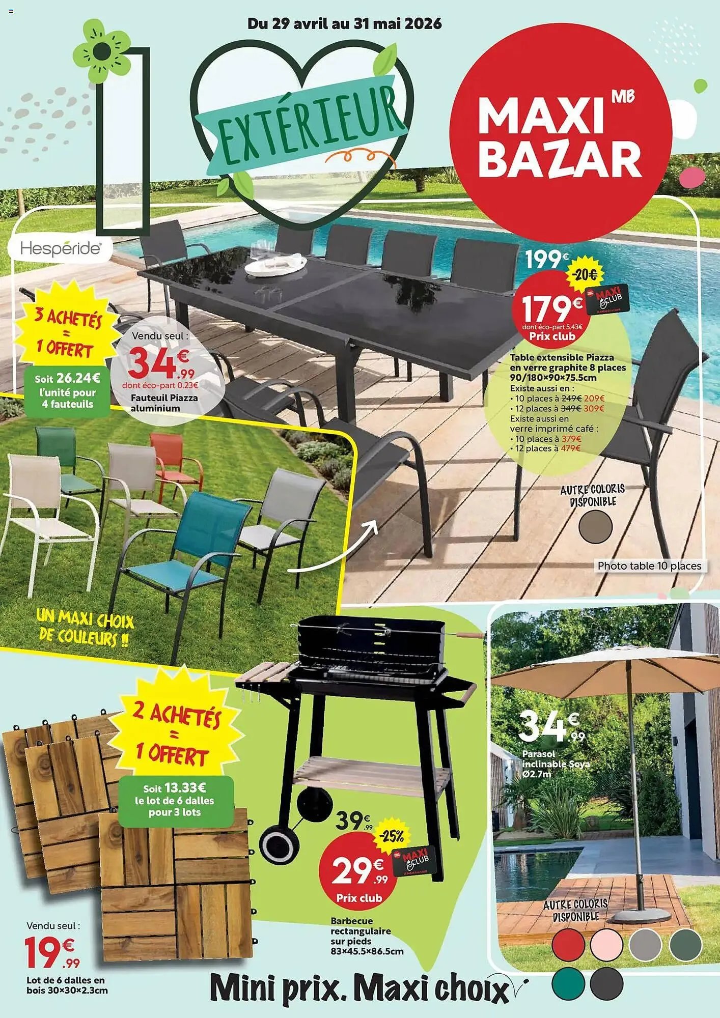 Catalogue Maxi Bazar du 29 avril au 31 mai 2026 - Catalogue page 1