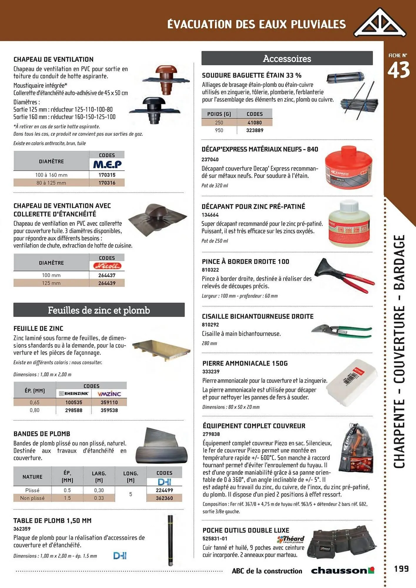 Catalogue Chausson Matériaux du 2 mai au 31 décembre 2025 - Catalogue page 201