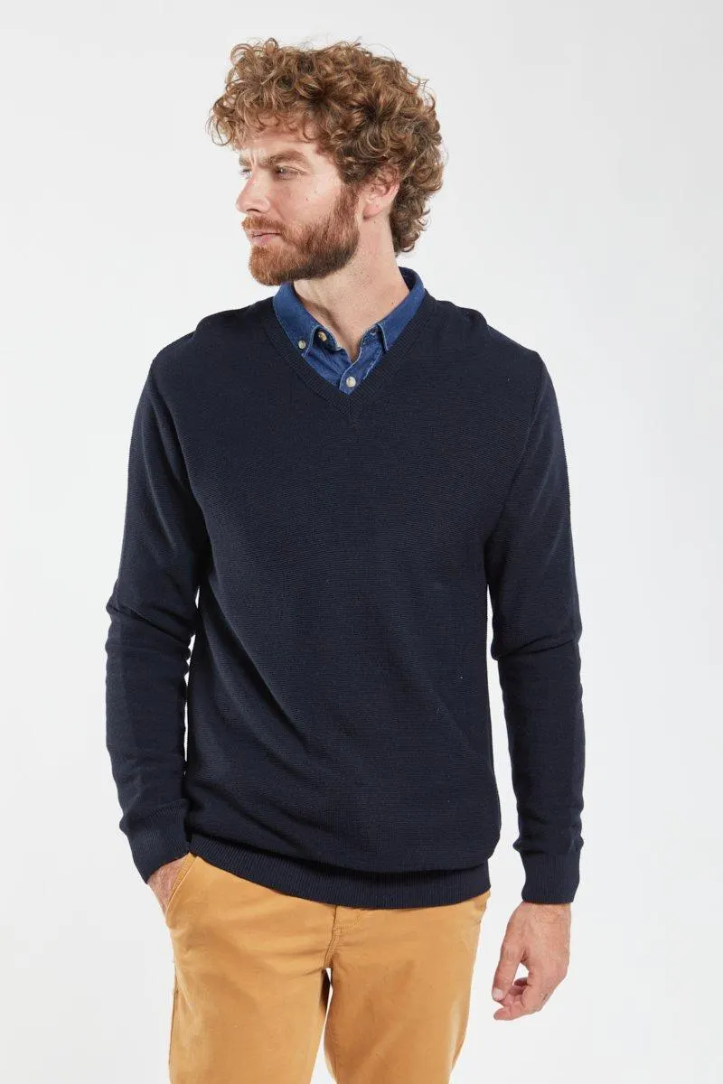 Pull col V Bérac - laine mérinos