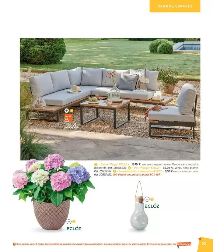 BARBEUC, SIESTE, PÉTANQUE PLACE À LA DÉTENTE du 27 février au 23 juin 2025 - Catalogue page 55