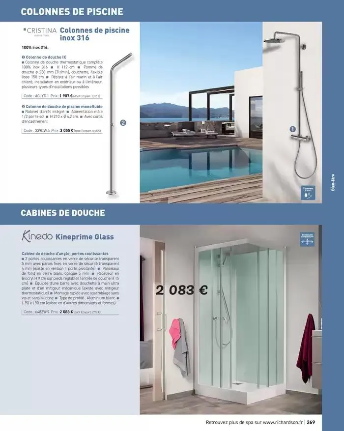 SALLE DE DE BAINS ET CARRELAGE 2025 du 11 avril au 31 décembre 2025 - Catalogue page 271