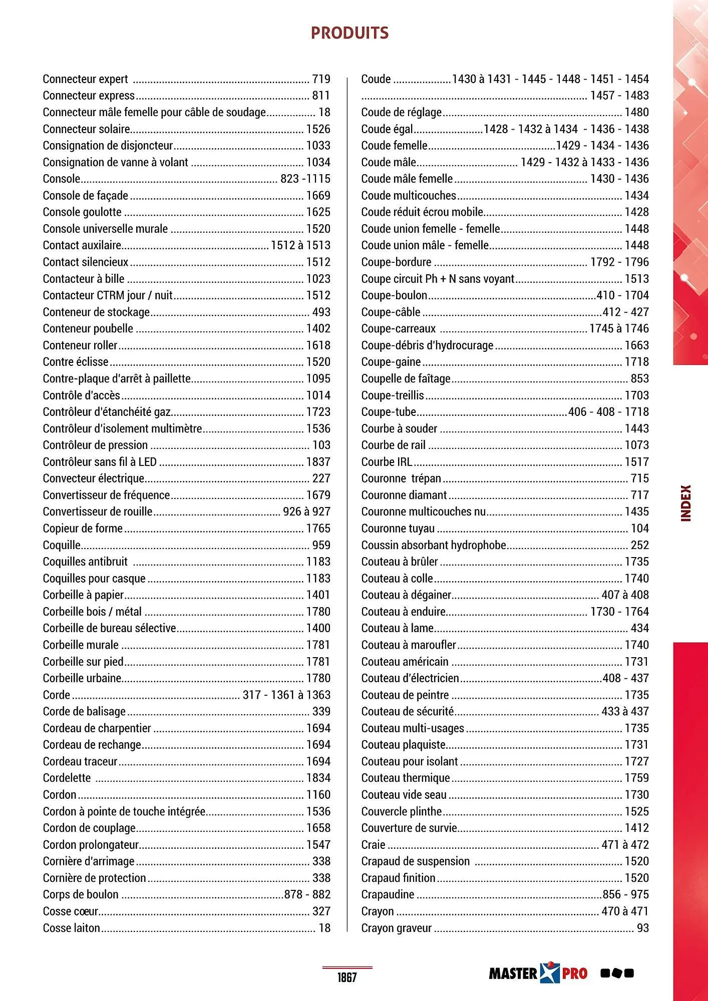 Catalogue Master Pro du 28 janvier au 30 décembre 2028 - Catalogue page 1871