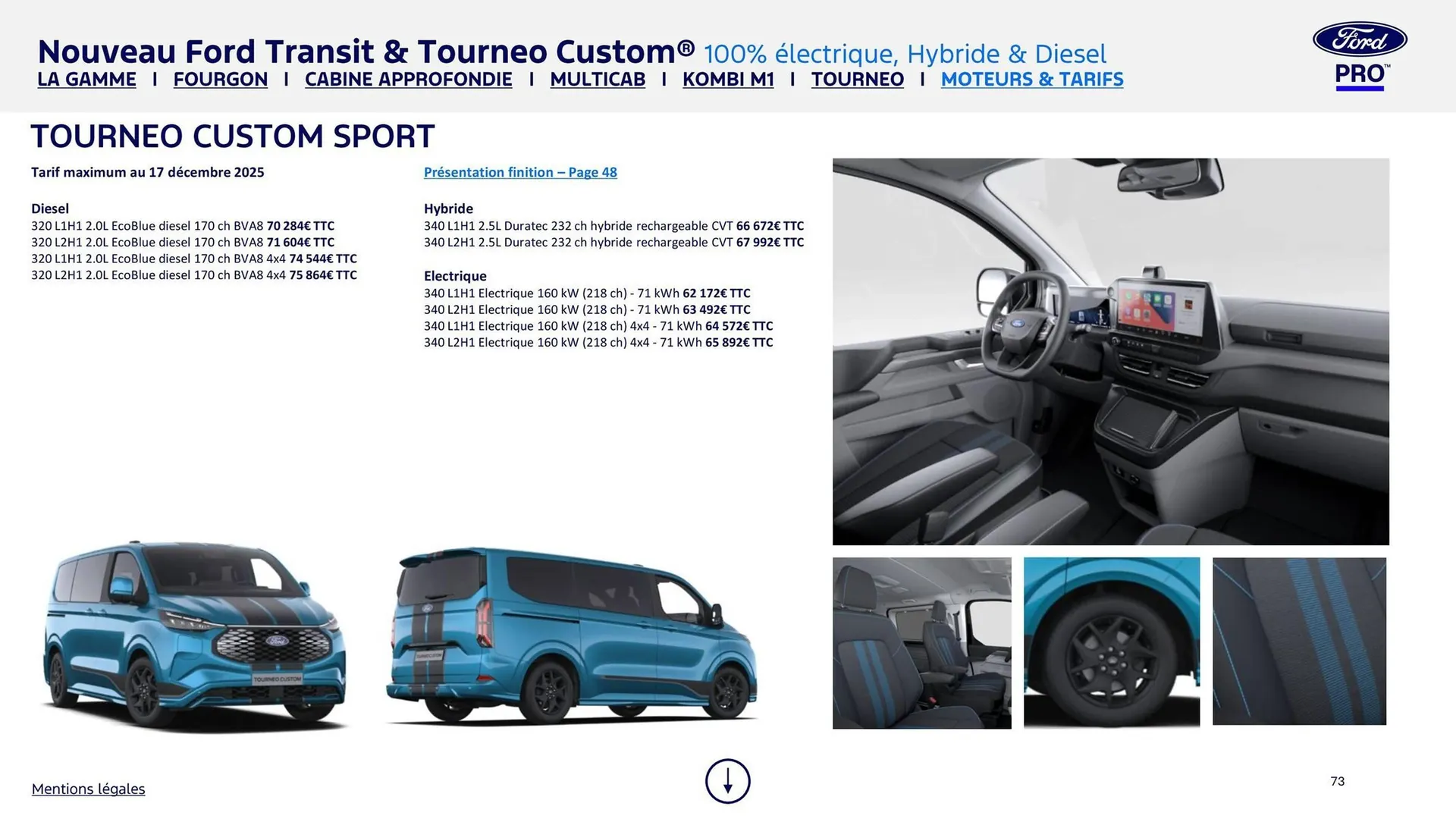 Catalogue Ford du 2 février au 31 décembre 2026 - Catalogue page 73