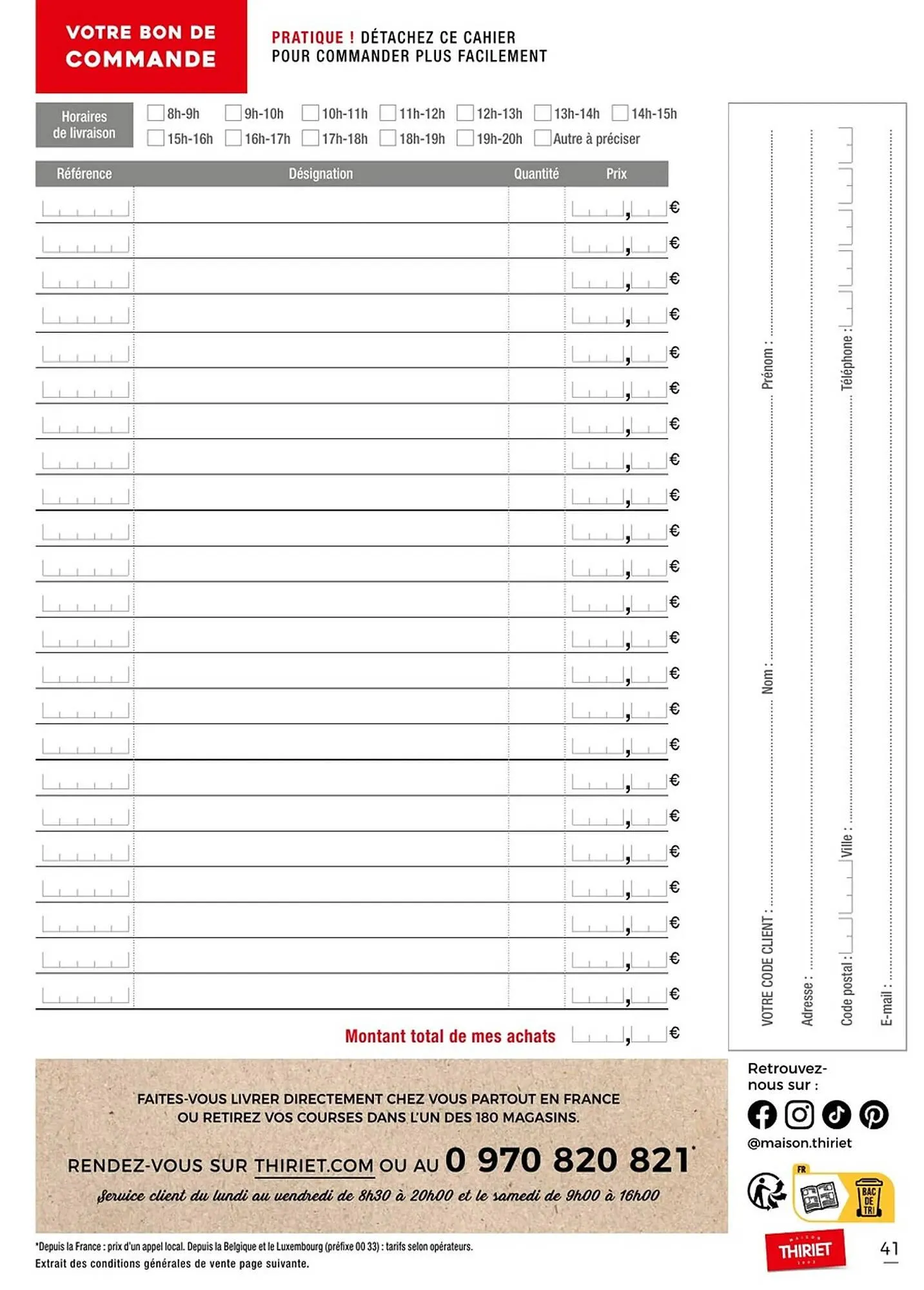Catalogue Thiriet du 11 juillet au 6 août 2025 - Catalogue page 41