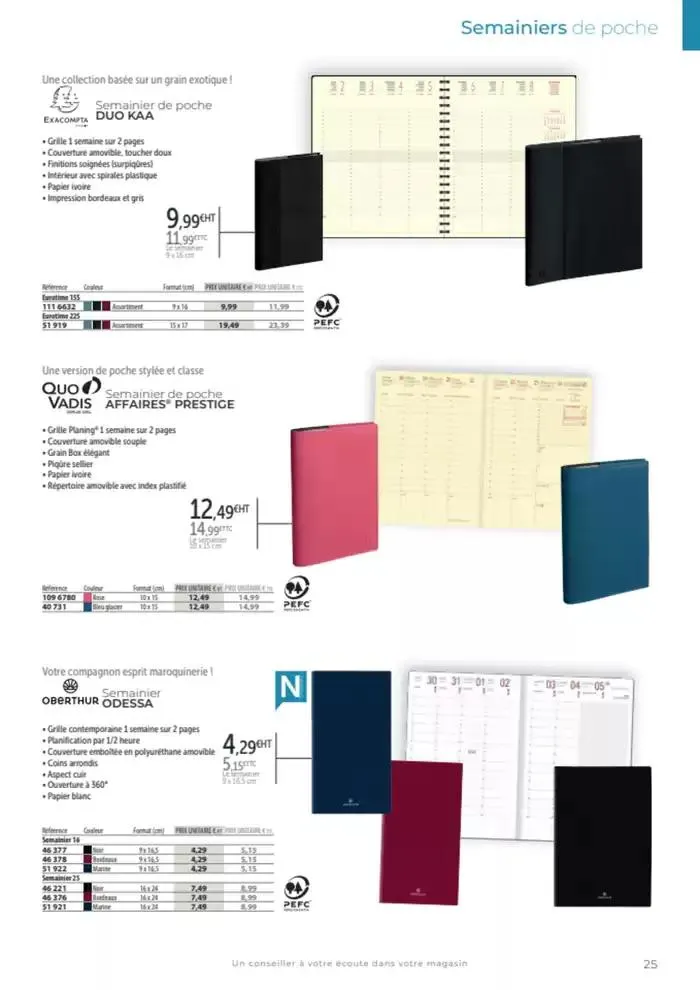 Catalogue agendas de bureau 2024-2025 du 8 octobre au 31 décembre 2025 - Catalogue page 17