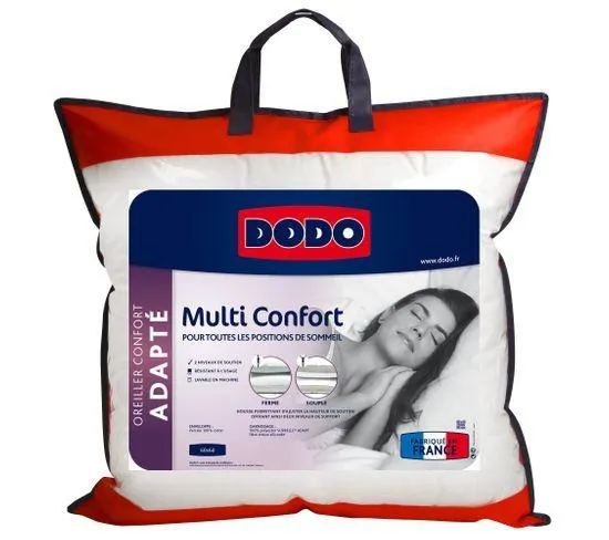 DODO Oreiller adapté 60x60 cm MULTI CONFORT