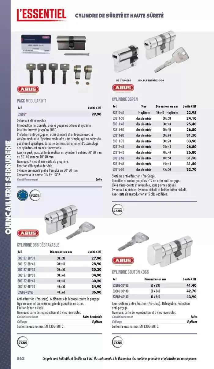 Essentiel Industrie 2025 du 3 janvier au 31 décembre 2025 - Catalogue page 564