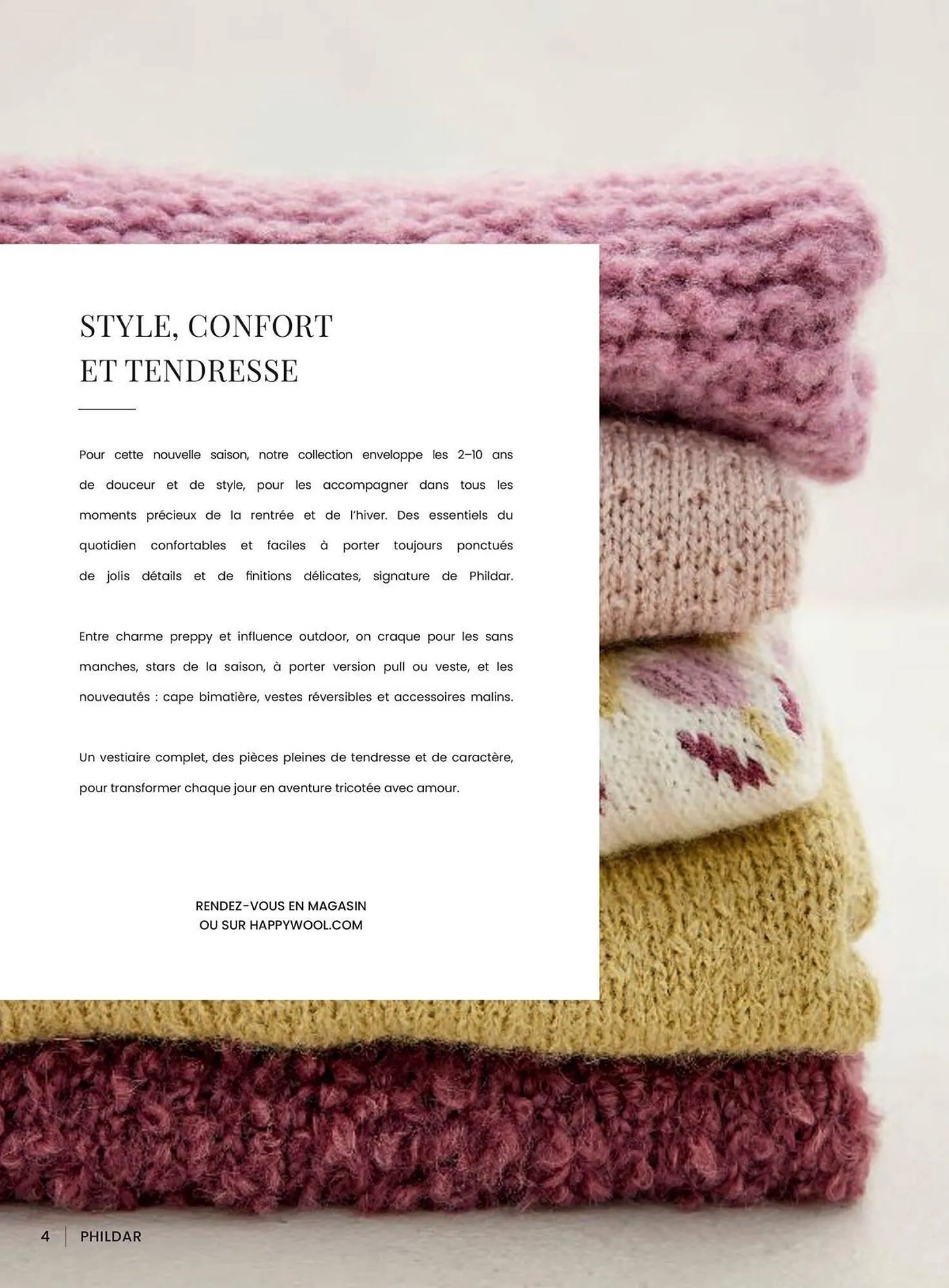 Catalogue Phildar du 24 septembre au 28 février 2026 - Catalogue page 4