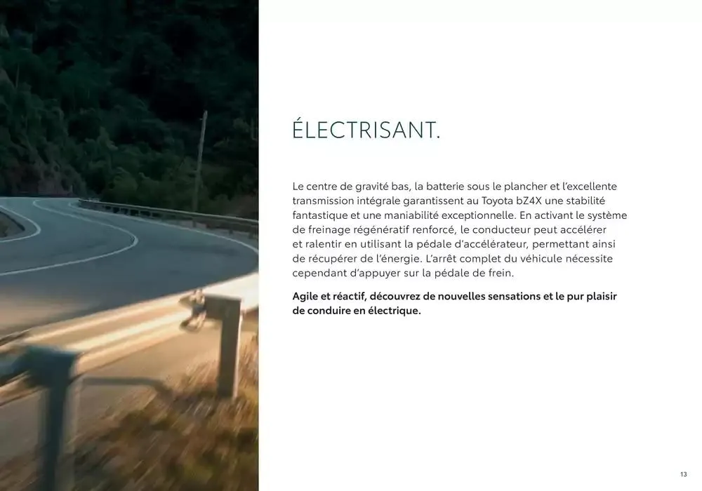 Toyota bZ4X  du 7 janvier au 7 janvier 2026 - Catalogue page 13