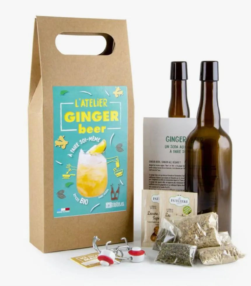 Coffret cadeau bière de gingembre sans alcool - Radis et Capucine