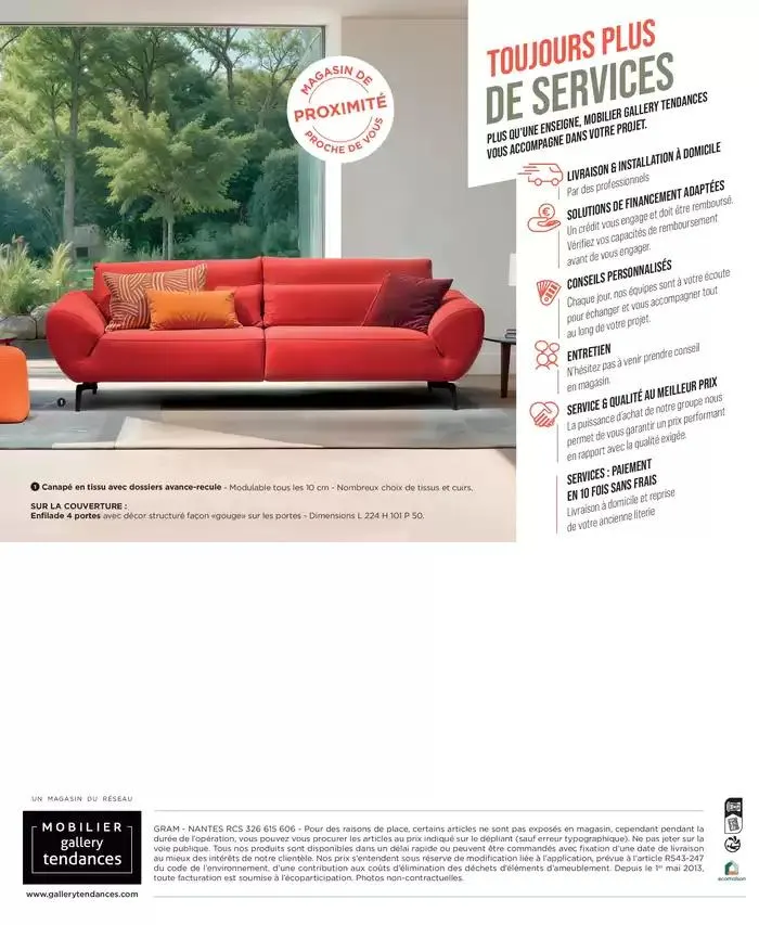 Jusqu'au 26 avril 2025, profitez d'une sélection de produits à prix d'exception dans votre magasin Gallery Tendances ! du 25 mars au 26 avril 2025 - Catalogue page 12