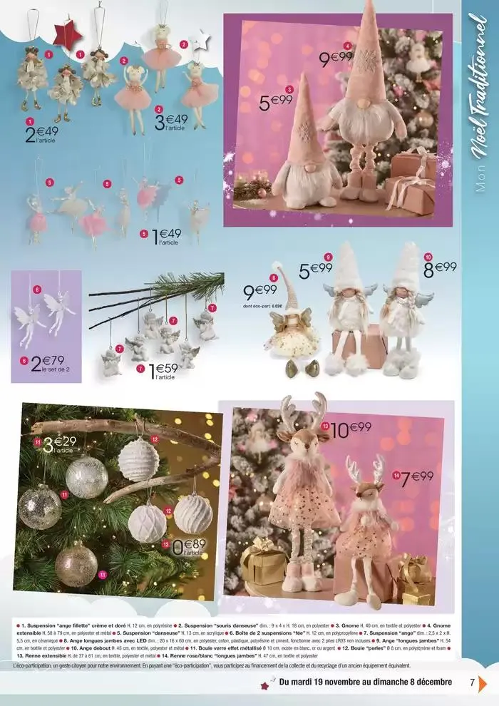 Déco (18j) Kdo Mode festif du 19 novembre au 15 décembre 2024 - Catalogue page 7
