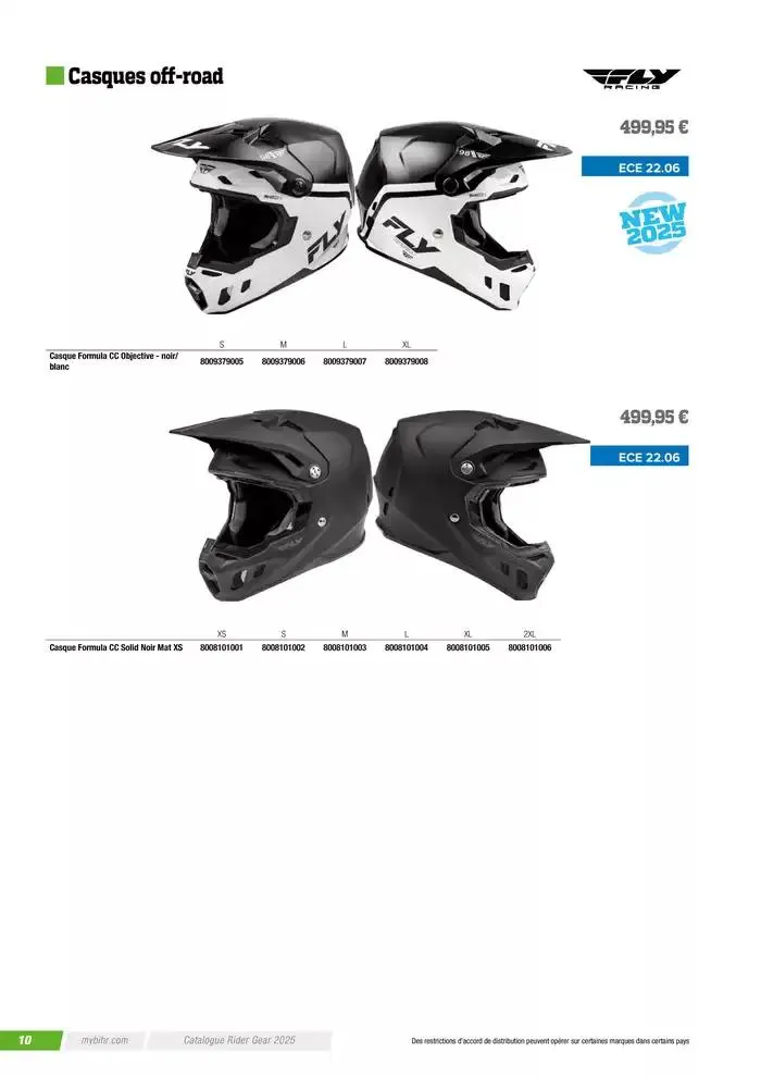 FLY RACING 2025 du 20 novembre au 31 août 2025 - Catalogue page 12