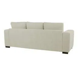 Canapé d'angle méridienne réversible GEORGY tissu beige