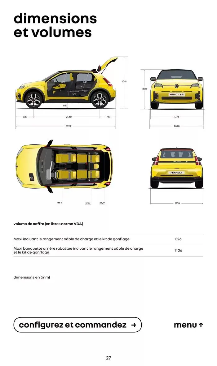 RENAULT 5 E-TECH 100% électrique du 7 janvier au 7 janvier 2026 - Catalogue page 27