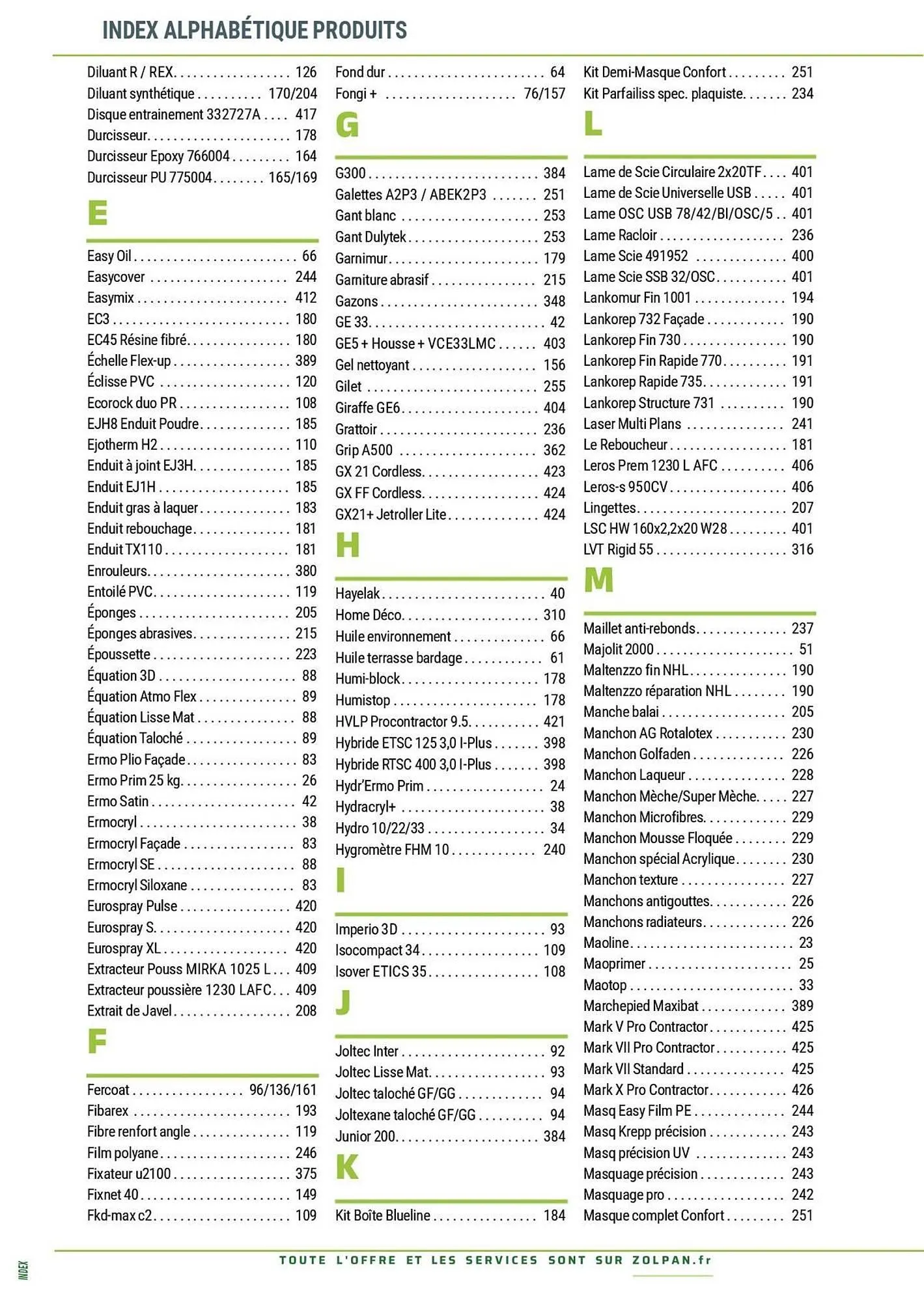 Catalogue Zolpan du 13 janvier au 31 décembre 2025 - Catalogue page 424