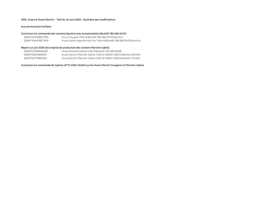 Opel Vivaro du 26 mars au 26 mars 2026 - Catalogue page 2