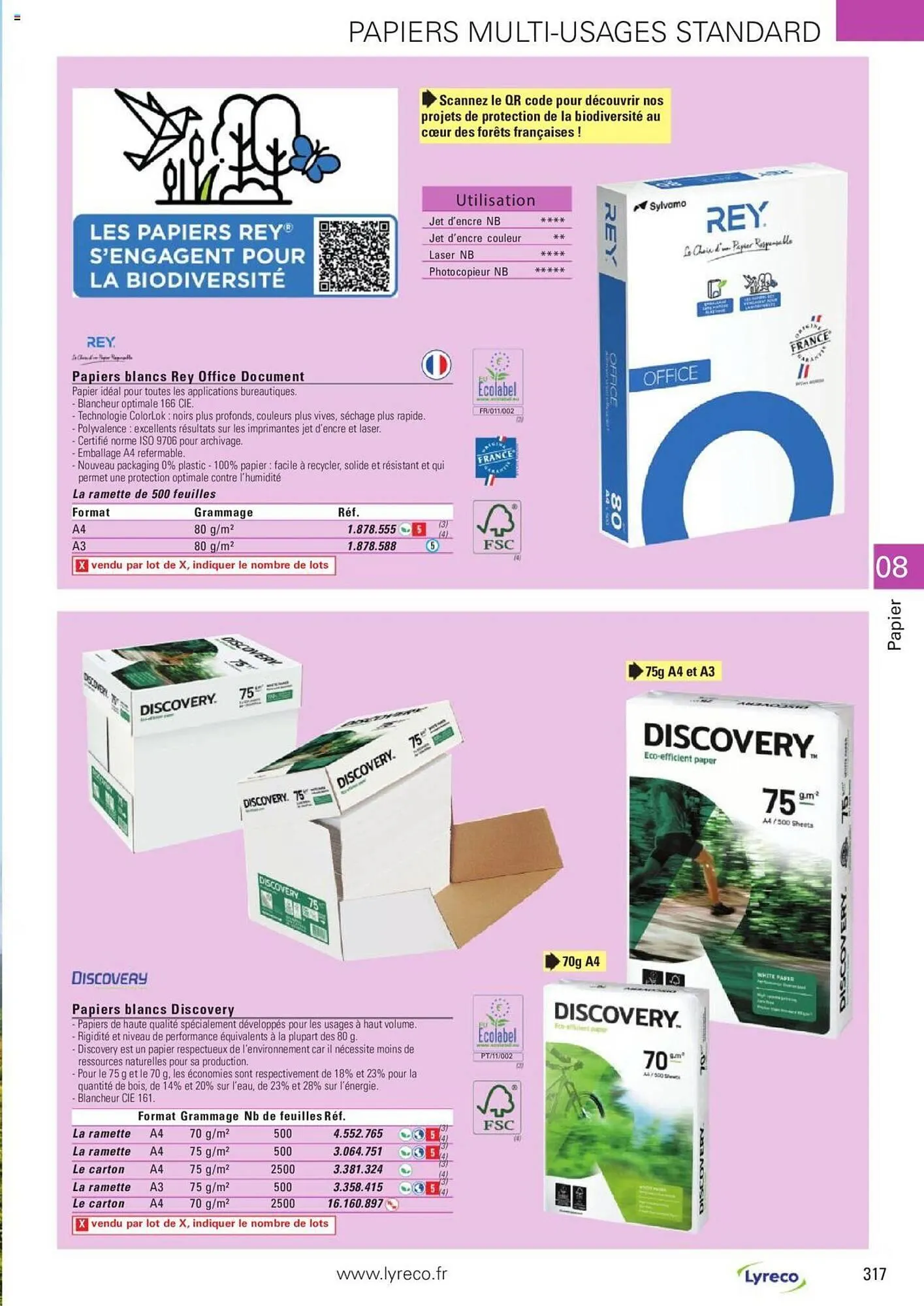 Catalogue Lyreco du 15 mai au 31 décembre 2023 - Catalogue page 317
